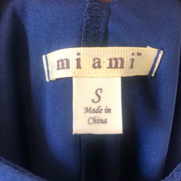 Francesca’s Eyelet Navy Blue Tank Shift Dress - Picture 3 of 8